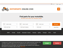 Tablet Screenshot of motorparts-online.com